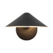 Ashford 9-in Matte Black Wall Sconce