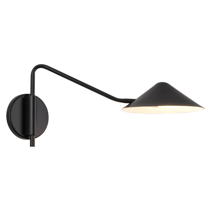 Ashford 19-in Matte Black Wall Sconce