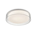 Load image into Gallery viewer, Aston LED Flush Mount in Clear Finish | Kuzco Lighting
