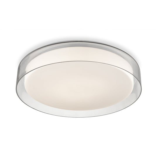 Aston LED Flush Mount in Clear Finish | Kuzco Lighting