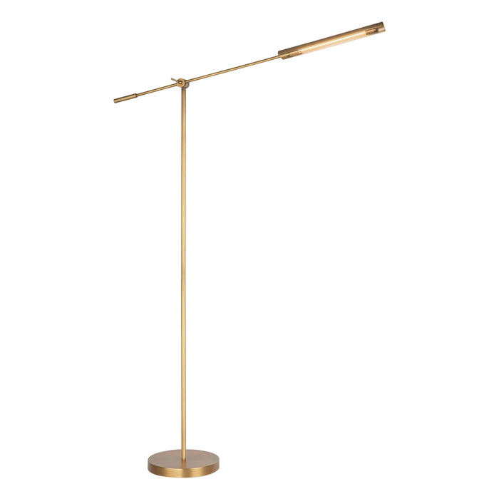 Astrid 55-in Metal Shade/Vintage Brass LED Floor Lamp by Alora Lighting | FL316655VBMS | Alora Lighting