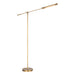 Astrid 55-in Metal Shade/Vintage Brass LED Floor Lamp by Alora Lighting | FL316655VBMS | Alora Lighting