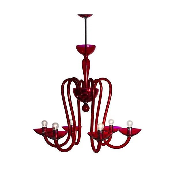Menegario Chandelier by Mazzega 1946
