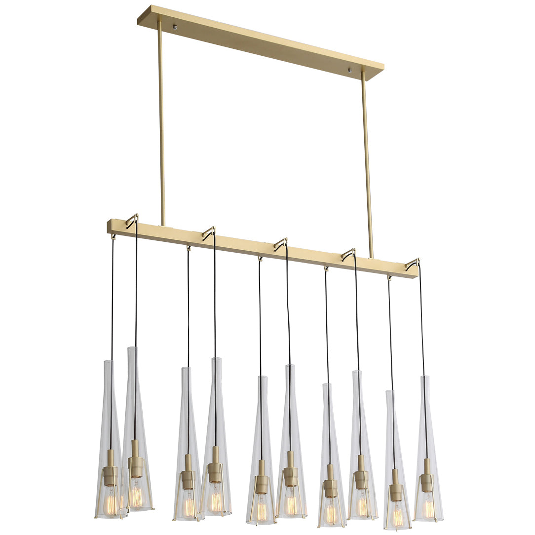 Abbey Park Linear Chandelier | Avenue Lighting HF8133-BB — Info Lighting