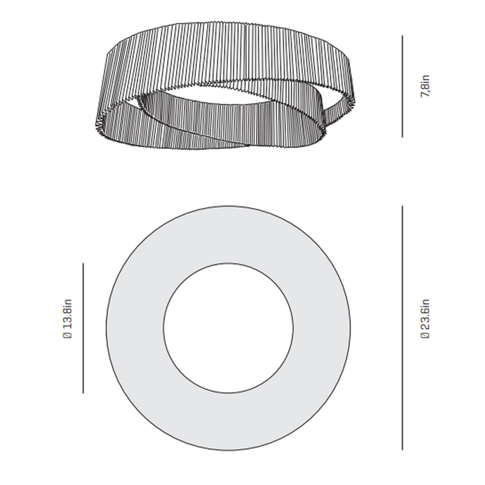 Anel Ceiling Light diagram