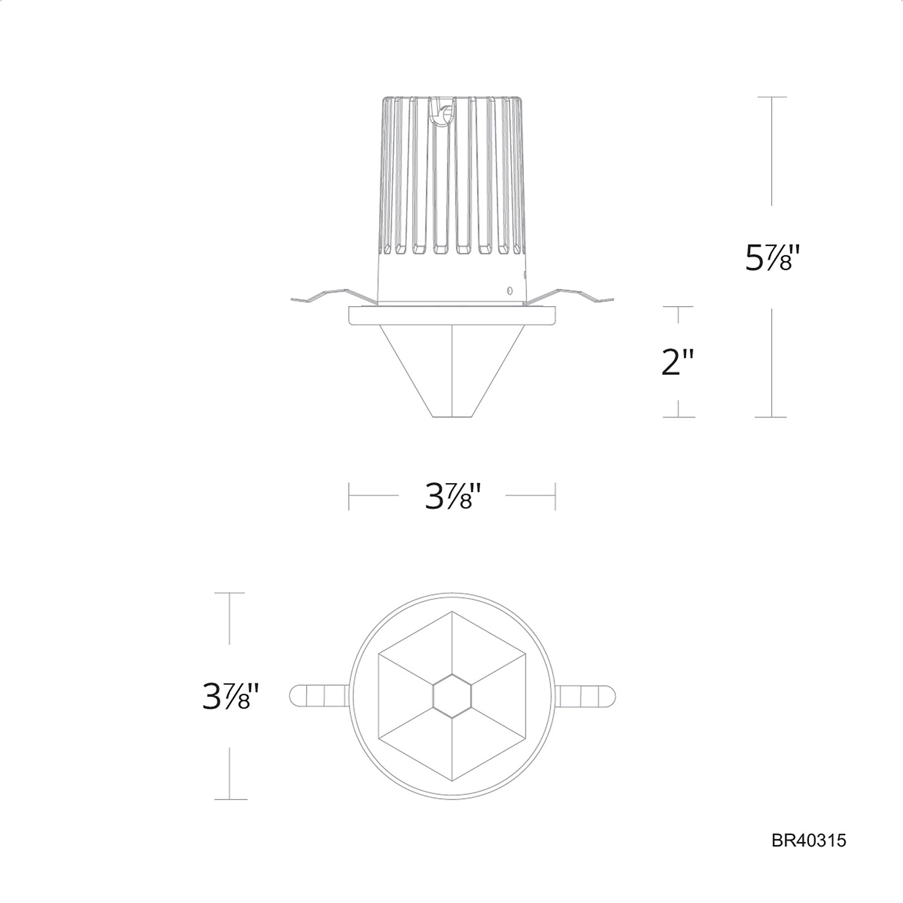 Arles LED Recessed Trim diagram