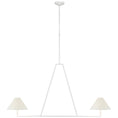 Load image into Gallery viewer, Ashton Sculpted Linear Chandelier plaster white
