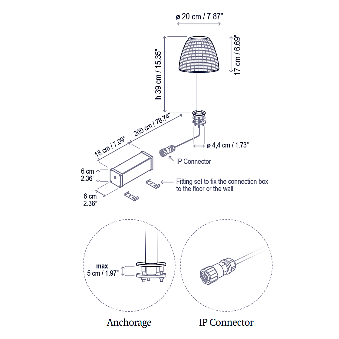 The Atticus Outdoor LED Table Lamp