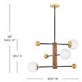 Load image into Gallery viewer, Auggie Medium Adjustable Multi Tier Chandelier
