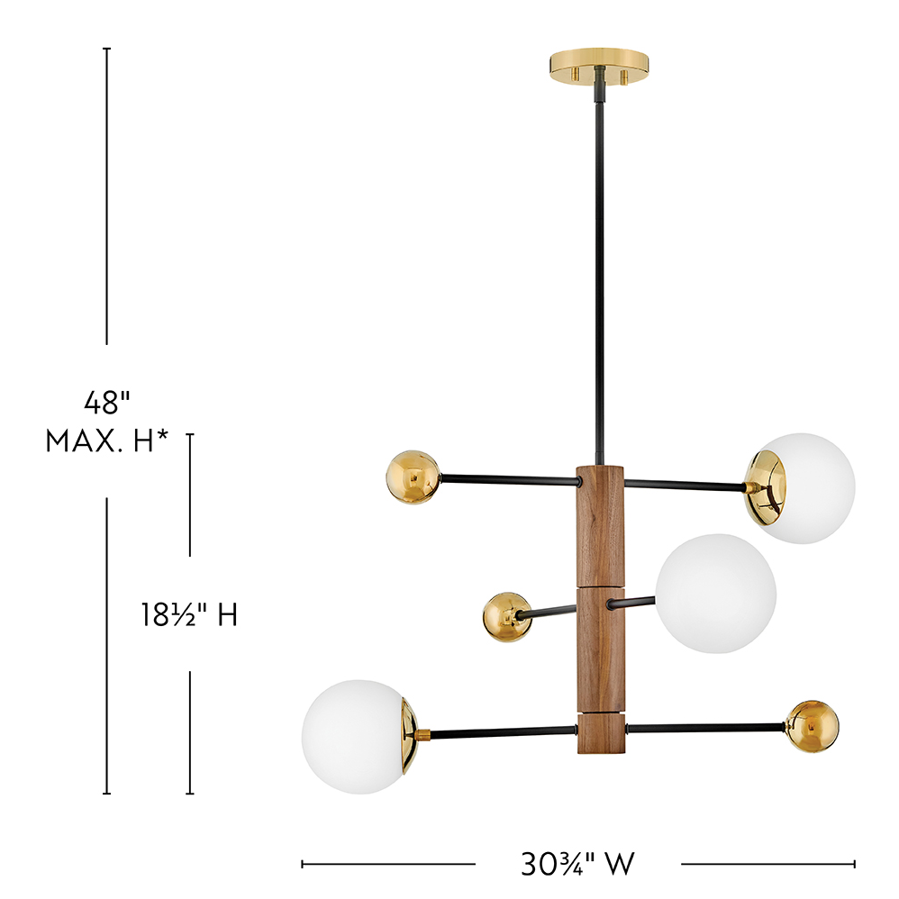 Auggie Medium Adjustable Multi Tier Chandelier