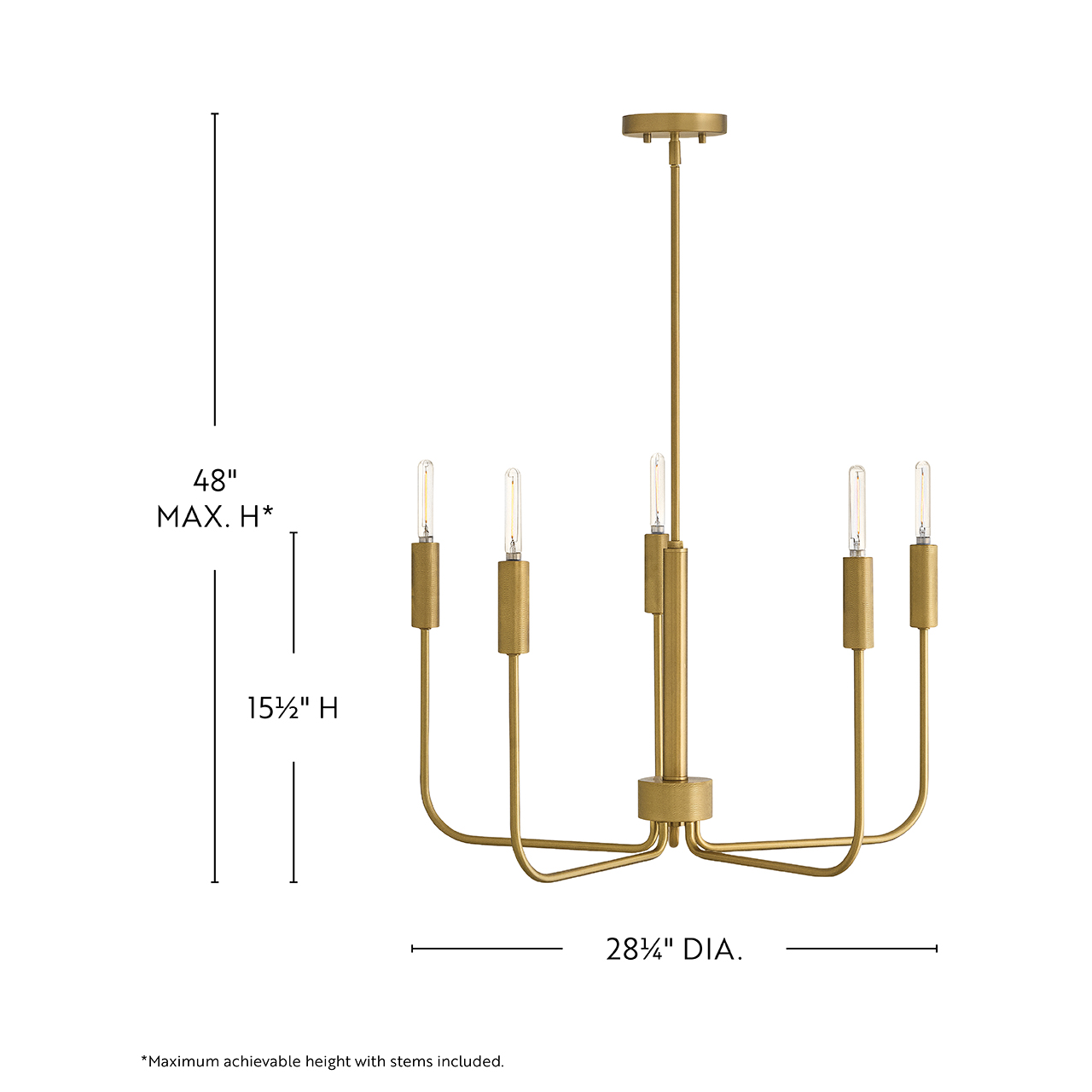 Austen Medium Single Tier Chandelier