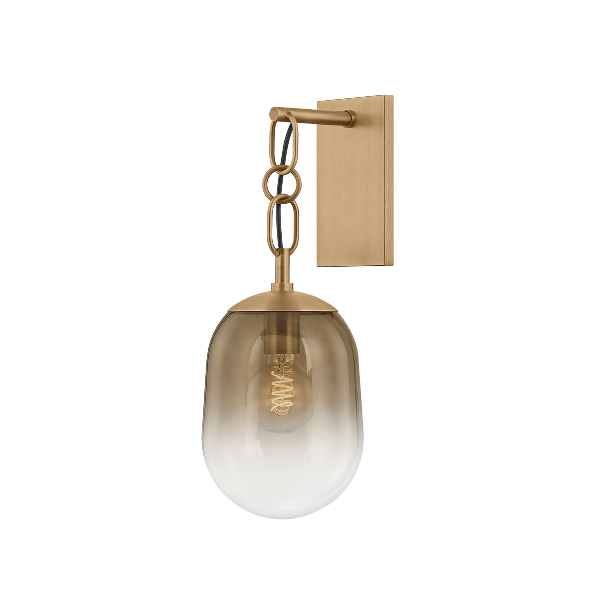 Harvey Wall Sconce by Troy Lighting in Patina Brass Finish