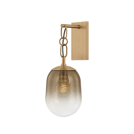 Harvey Wall Sconce by Troy Lighting in Patina Brass Finish