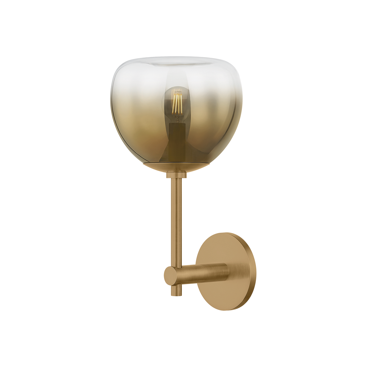 August Wall Sconce by Troy Lighting in Patina Brass Finish