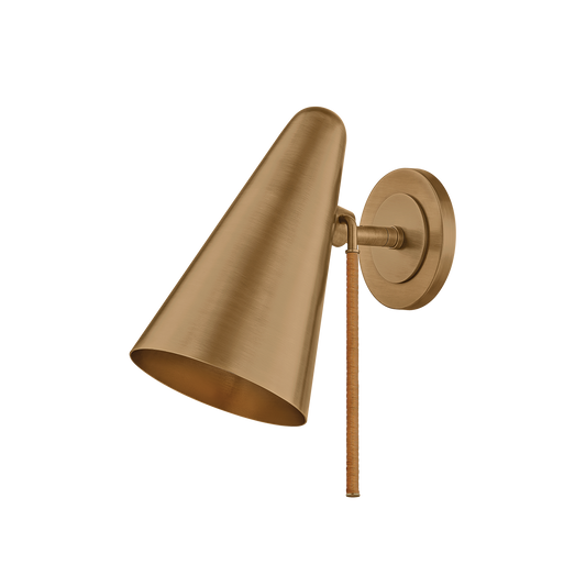 Kobe Wall Sconce by Troy Lighting in Patina Brass Finish