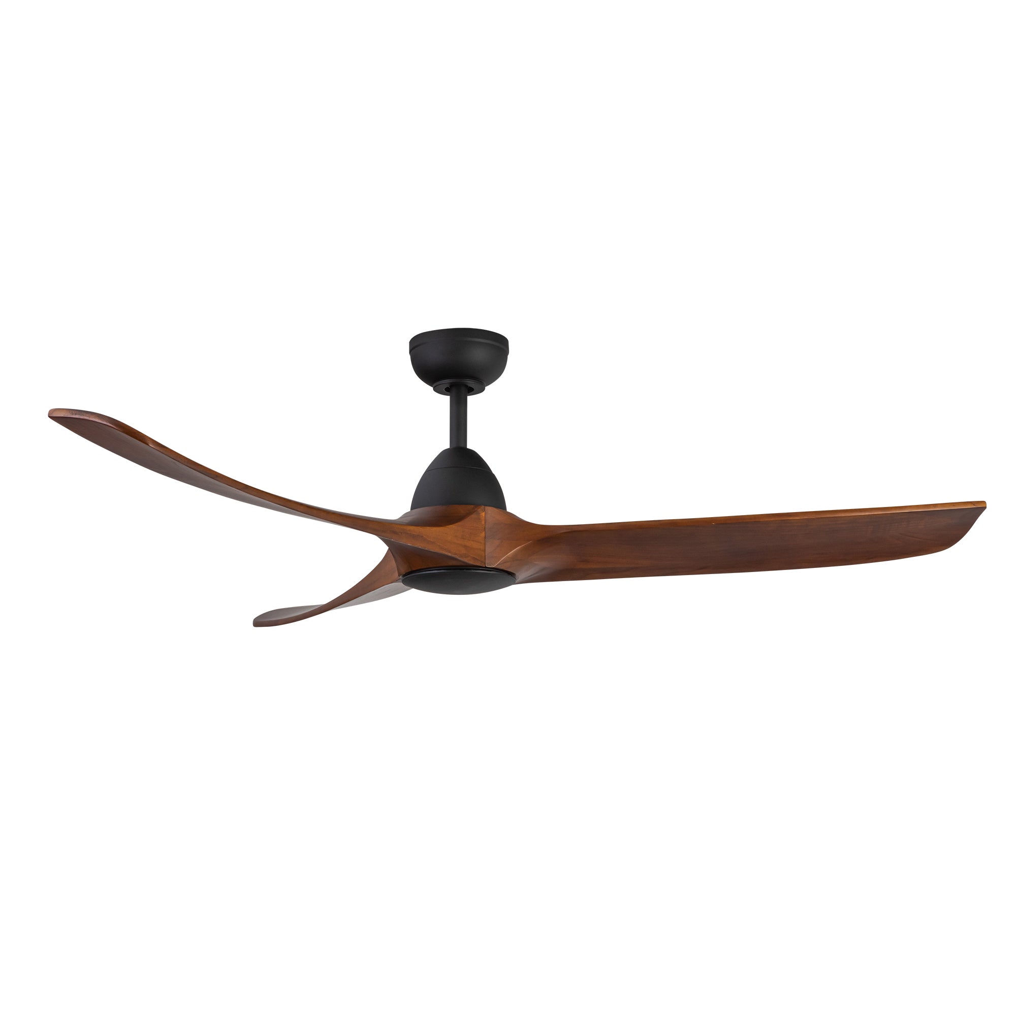 Baylor LED Ceiling Fan in Matte Black/Dark Walnut Finish | Kuzco Lighting