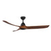 Baylor LED Ceiling Fan in Matte Black/Dark Walnut Finish | Kuzco Lighting