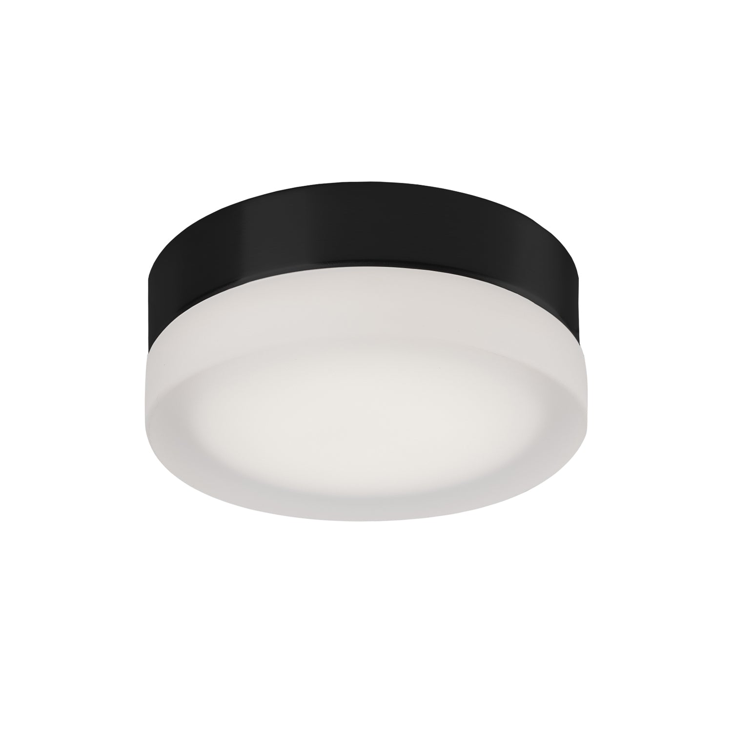 Bedford LED Flush Mount in Black/Frosted Finish | Kuzco Lighting