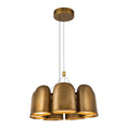 Load image into Gallery viewer, Bell LED Chandelier in Vintage Brass Finish | Kuzco Lighting
