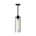 Load image into Gallery viewer, Belmont 5-in Clear Water Glass/Matte Black 1 Light Pendant by Alora Lighting | PD536005MBWC | Alora Lighting
