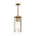 Belmont 7-in Aged Gold/Clear Water Glass 3 Lights Pendant by Alora Lighting | PD536107AGWC | Alora Lighting