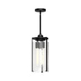 Load image into Gallery viewer, Belmont 7-in Clear Water Glass/Matte Black 3 Lights Pendant by Alora Lighting | PD536107MBWC | Alora Lighting

