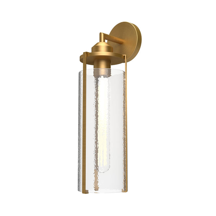 Belmont 5-in Aged Gold/Clear Water Glass 1 Light Wall/Vanity by Alora Lighting | WV536005AGWC | Alora Lighting