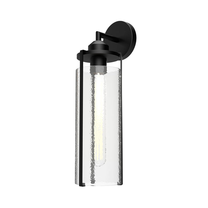 Belmont 5-in Clear Water Glass/Matte Black 1 Light Wall/Vanity by Alora Lighting | WV536005MBWC | Alora Lighting