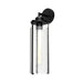 Belmont 5-in Clear Water Glass/Matte Black 1 Light Wall/Vanity by Alora Lighting | WV536005MBWC | Alora Lighting