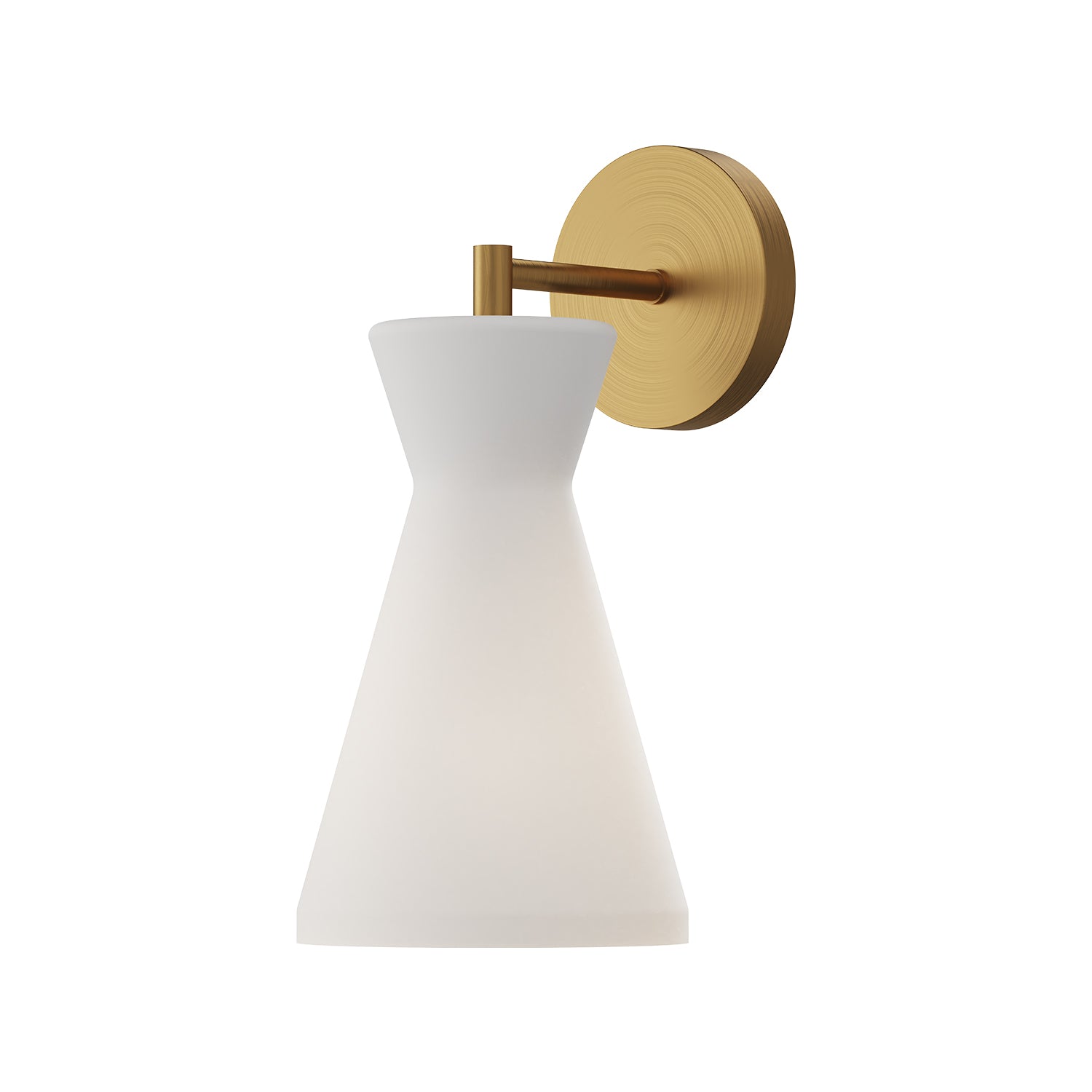 Betty 6-in Aged Gold/Opal Glass 1 Light Wall/Vanity by Alora Lighting | WV473706AGOP | Alora Lighting