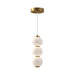 Bijou 7-in Aged Gold/Opal Matte Glass LED Pendant by Alora Lighting | PD530313AGOP-UNV | Alora Lighting