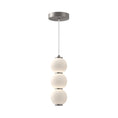 Load image into Gallery viewer, Bijou 7-in Brushed Nickel/Opal Matte Glass LED Pendant by Alora Lighting | PD530313BNOP-UNV | Alora Lighting
