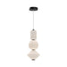 Bijou 8-in Matte Black/Opal Matte Glass LED Pendant by Alora Lighting | PD530341MBOP-UNV | Alora Lighting