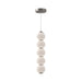 Bijou 5-in Brushed Nickel/Opal Matte Glass LED Pendant by Alora Lighting | PD531515BNOP-UNV | Alora Lighting