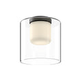 Load image into Gallery viewer, Birch LED Flush Mount in Black/Clear Finish | Kuzco Lighting
