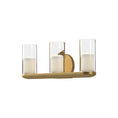 Load image into Gallery viewer, Birch LED Vanity in Brushed Gold/Clear Finish | Kuzco Lighting
