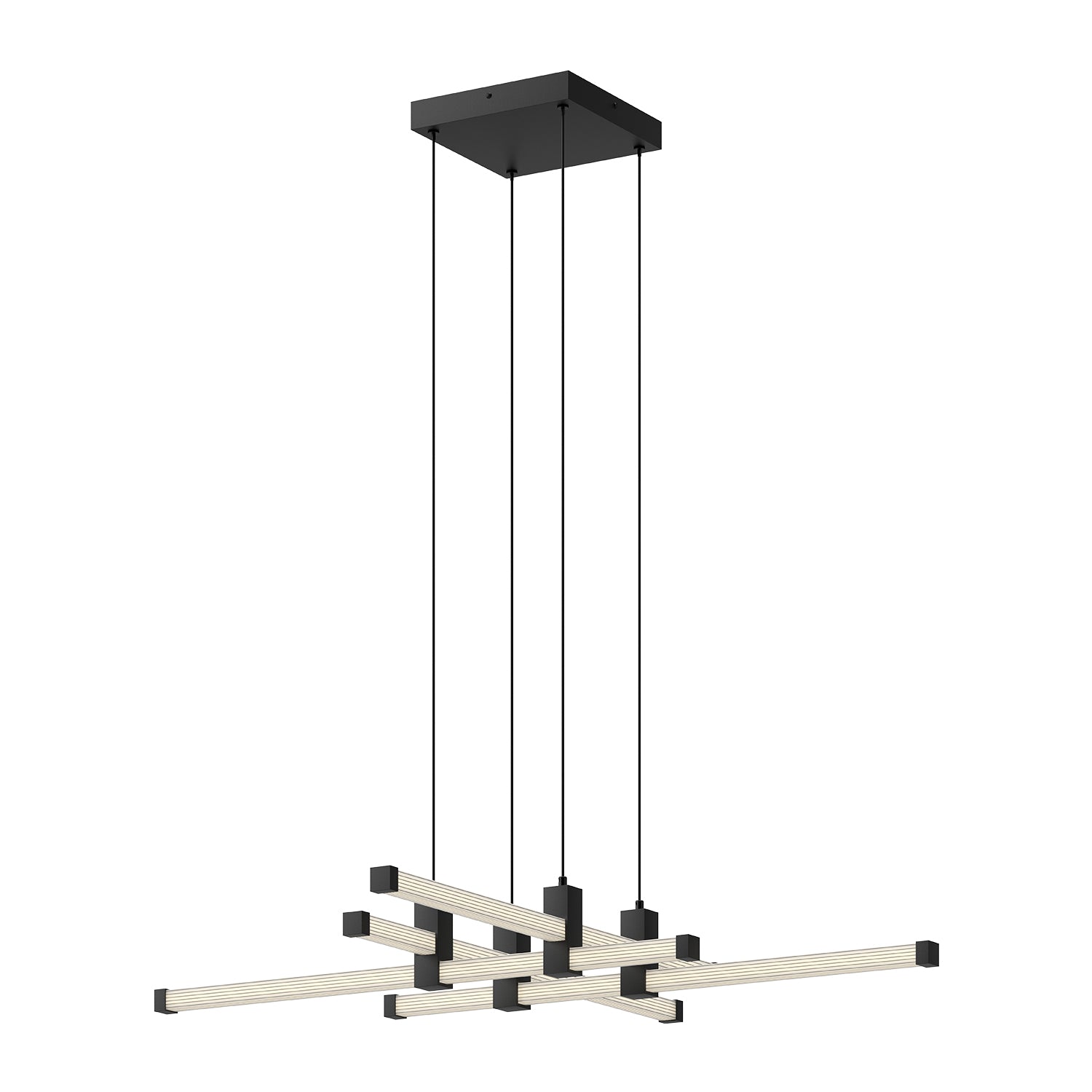 Blade LED Chandelier in Black Finish | Kuzco Lighting