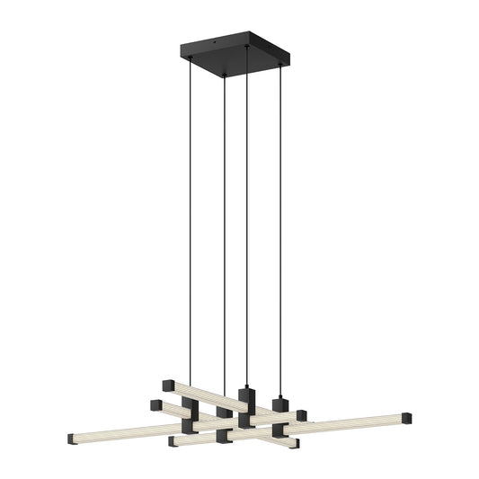 Blade LED Chandelier in Black Finish | Kuzco Lighting