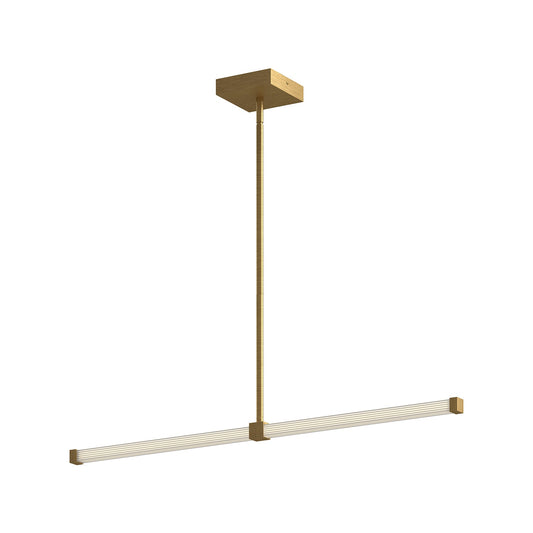 Blade LED Linear Pendant in Brushed Gold Finish | Kuzco Lighting