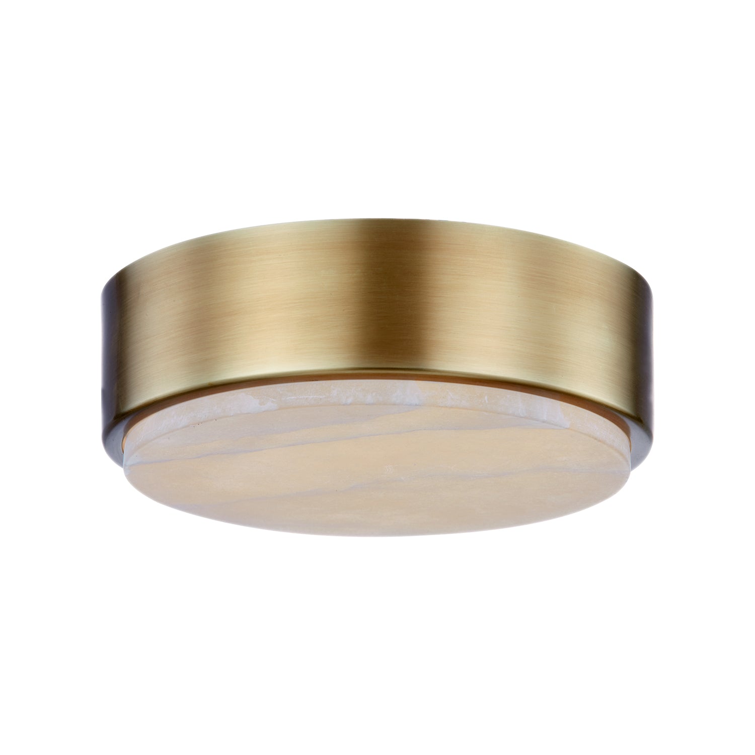 Blanco 8-in Vintage Brass/Alabaster LED Flush Mount by Alora Lighting | FM325108VBAR-5CCT | Alora Lighting