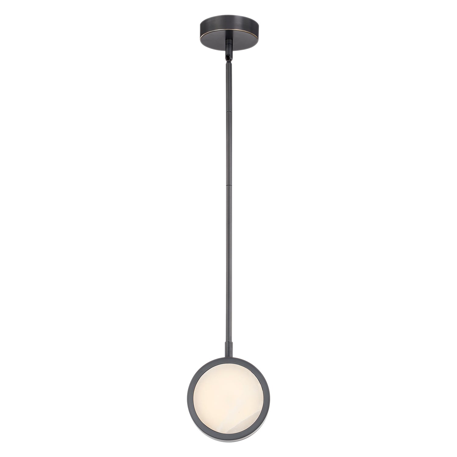 Blanco 6-in Urban Bronze/Alabaster LED Pendant by Alora Lighting | PD325106UBAR-UNV | Alora Lighting