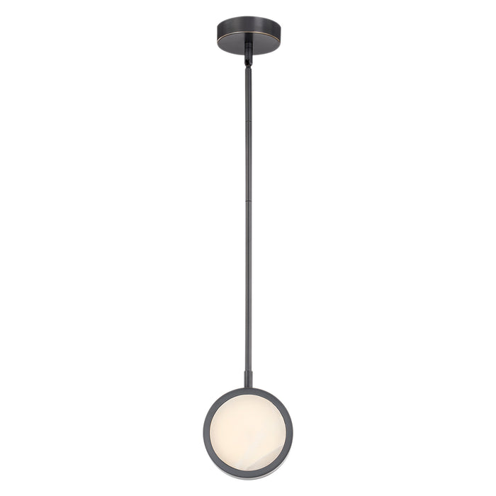 Blanco 6-in Urban Bronze/Alabaster LED Pendant by Alora Lighting | PD325106UBAR-UNV | Alora Lighting