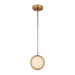 Blanco 6-in Vintage Brass/Alabaster LED Pendant by Alora Lighting | PD325106VBAR-UNV | Alora Lighting