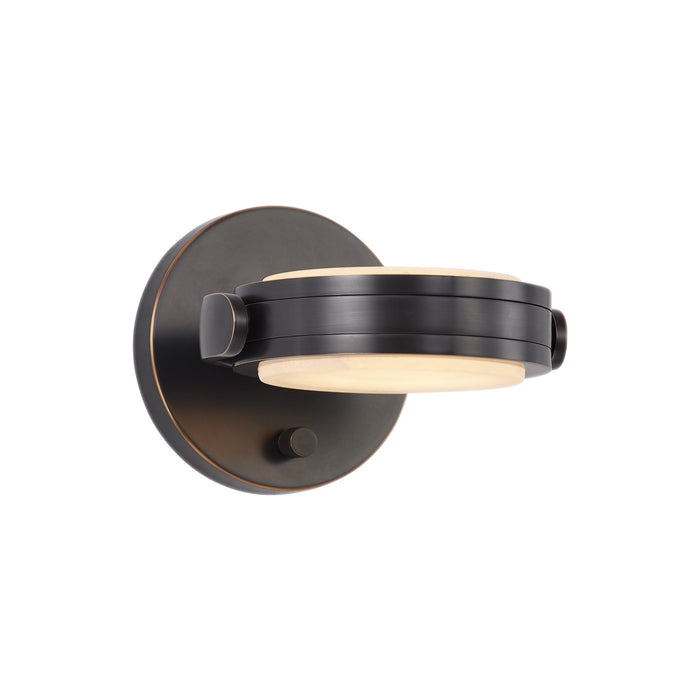 Blanco 6-in Urban Bronze/Alabaster LED Wall/Vanity by Alora Lighting | WV325106UBAR | Alora Lighting