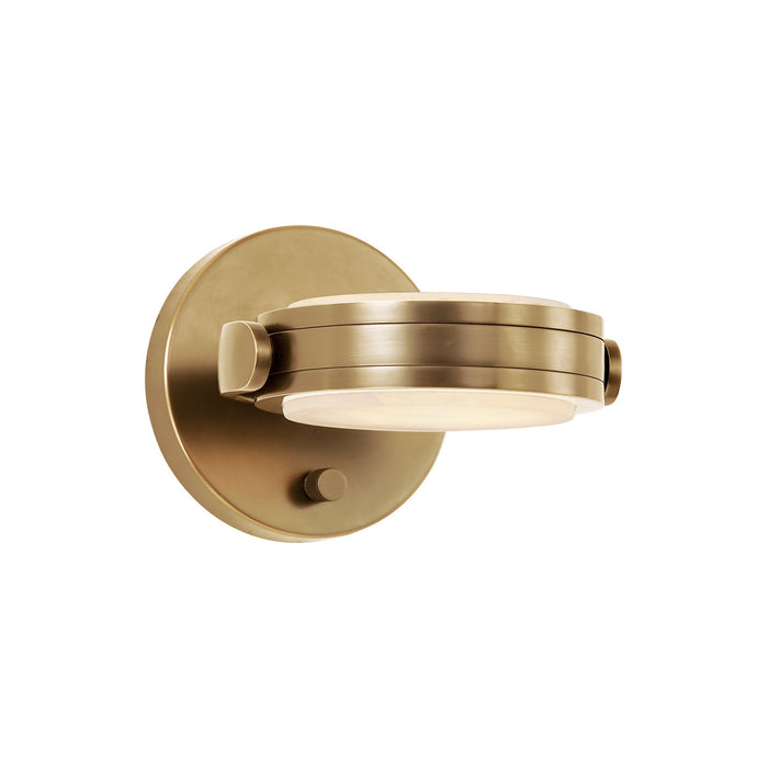 Blanco 6-in Vintage Brass/Alabaster LED Wall/Vanity by Alora Lighting | WV325106VBAR | Alora Lighting