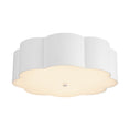 Load image into Gallery viewer, Blossom 14-in Antique White Socket Flush Mount by Alora Lighting | FM603314AW | Alora Lighting
