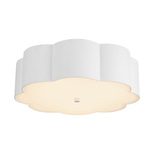 Blossom 14-in Antique White Socket Flush Mount by Alora Lighting | FM603314AW | Alora Lighting