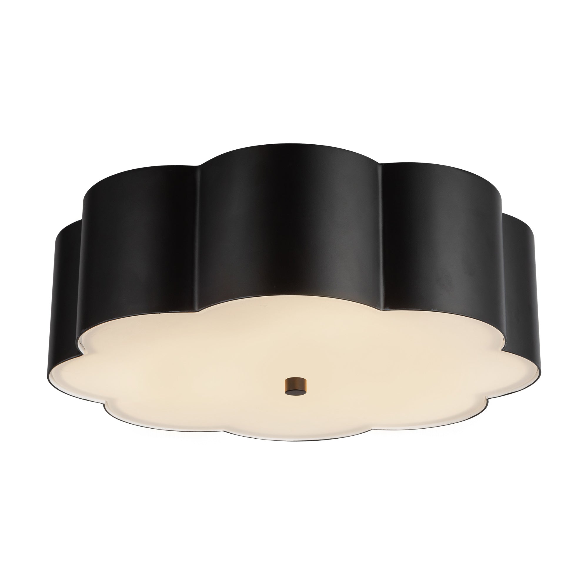 Blossom 14-in Matte Black Socket Flush Mount by Alora Lighting | FM603314MB | Alora Lighting
