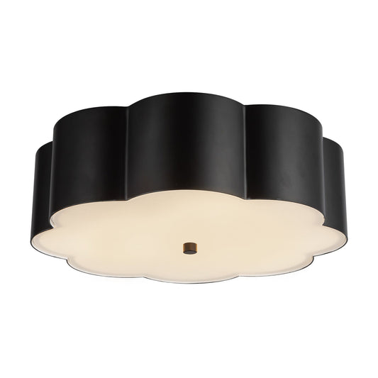 Blossom 14-in Matte Black Socket Flush Mount by Alora Lighting | FM603314MB | Alora Lighting