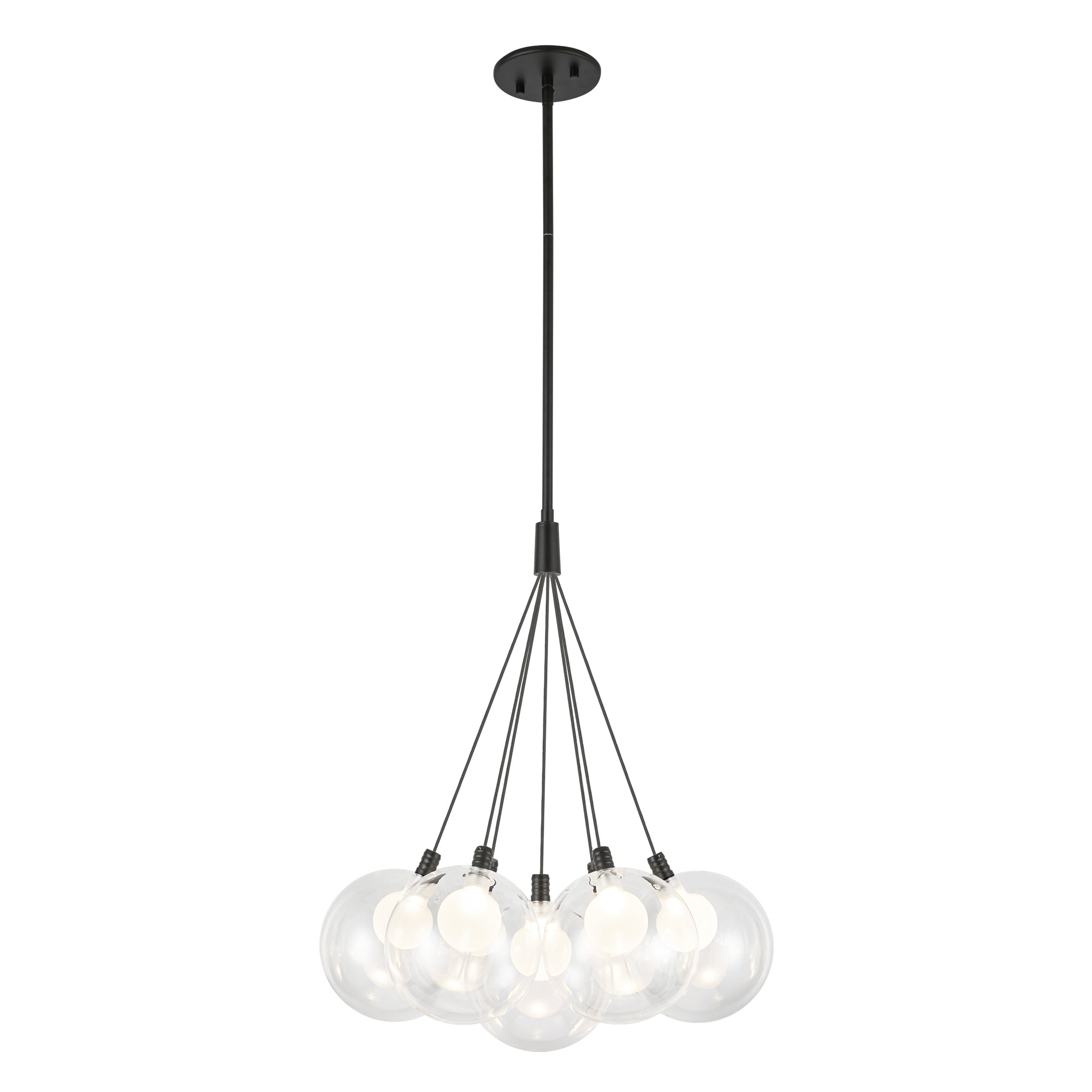 Bolla LED Chandelier in Black Finish | Kuzco Lighting